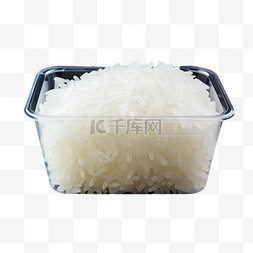 米饭饭盒元素立体免抠图案