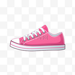 粉色鞋子元素立体免抠图案