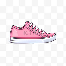 粉色鞋子元素立体免抠图案