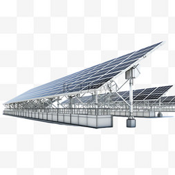 太阳板能源元素立体免抠图案