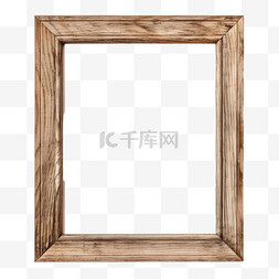 相框木头元素立体免抠图案