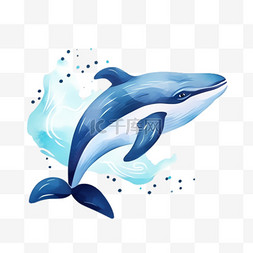 海豚免抠png图片_海豚海洋元素立体免抠图案