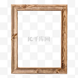 相框木头元素立体免抠图案