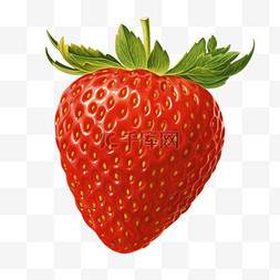 草莓水果装饰图片_草莓水果元素立体免抠图案