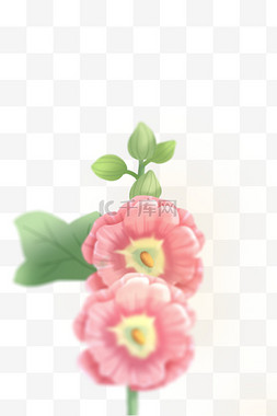 粉色花底纹素材图片_夏季弥散风粉色花朵底纹元素