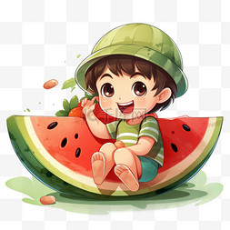 夏天水果素材西瓜