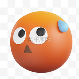 emoji小表情图片_3D立体尴尬表情包免抠图片