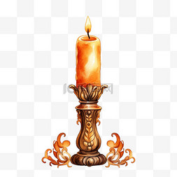 免抠蜡烛蜡烛素材图片_蜡烛火焰元素立体免抠图案
