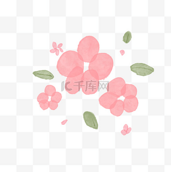 水墨水彩花朵小花植物花卉PNG素材