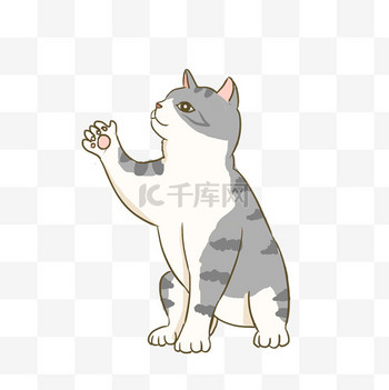 手绘卡通小猫猫咪免抠元素