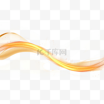金色大气曲线装饰图片