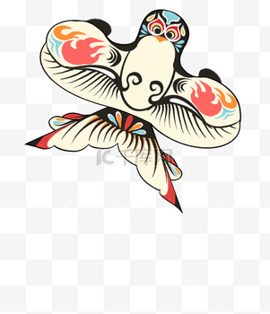 卡通手绘燕子风筝图片