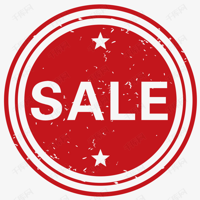 电商促销sale标签印章