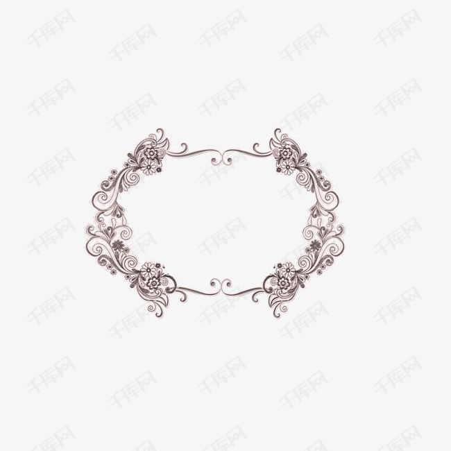 花边花纹边框创意设计素材