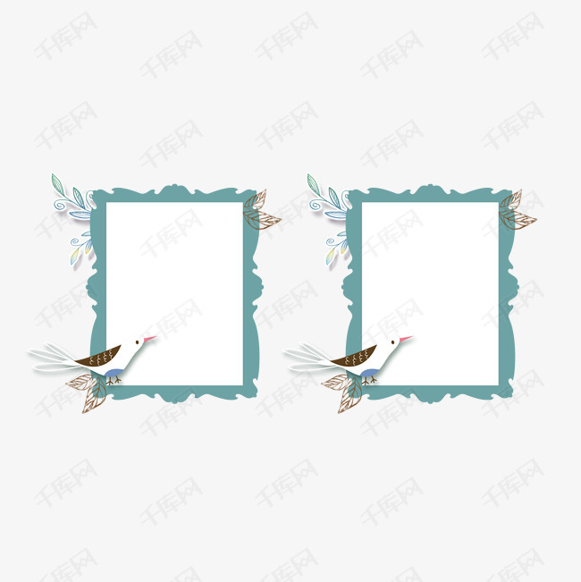 小清新可爱唯美相册边框