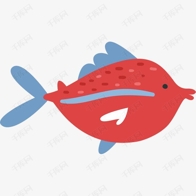 海洋生物嘟嘴的小鱼