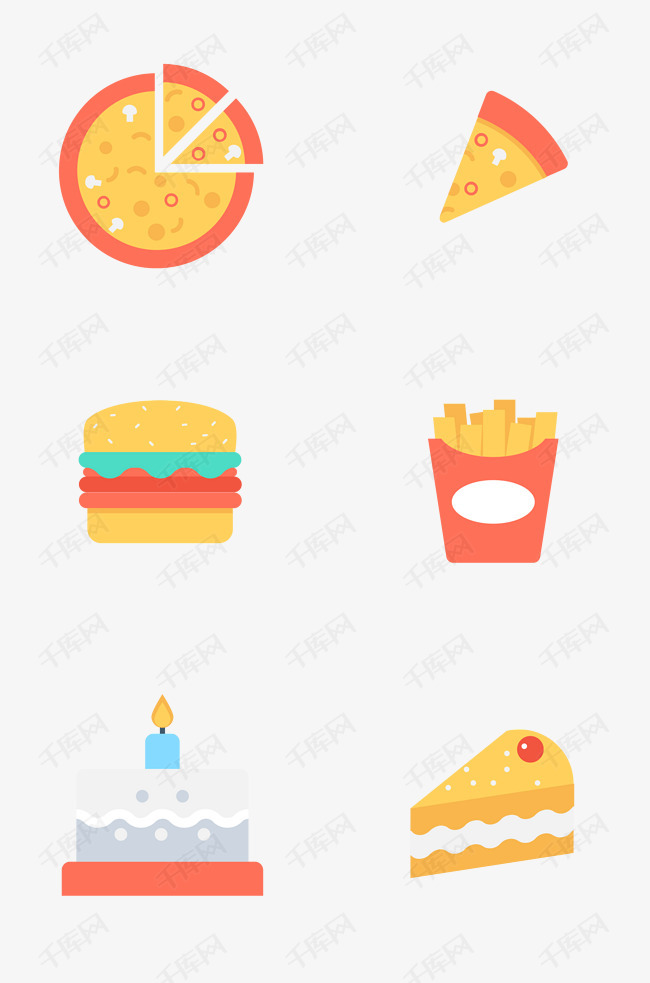 好吃的食物食品相关图标