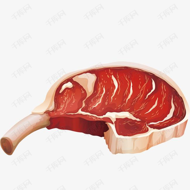 彩色圆弧纹理牛肉元素