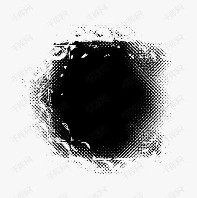 水彩黑色卡通洞孔素材图片免费下载_高清psd_千库网