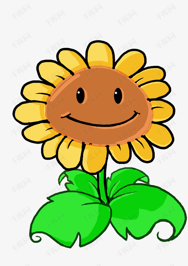卡通手绘太阳花可爱
