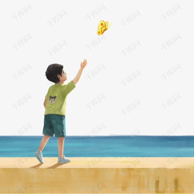 六一儿童节放飞梦想手绘素材图片免费下载_高