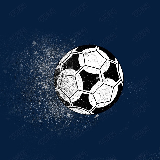 足球黑白大气时尚世界杯