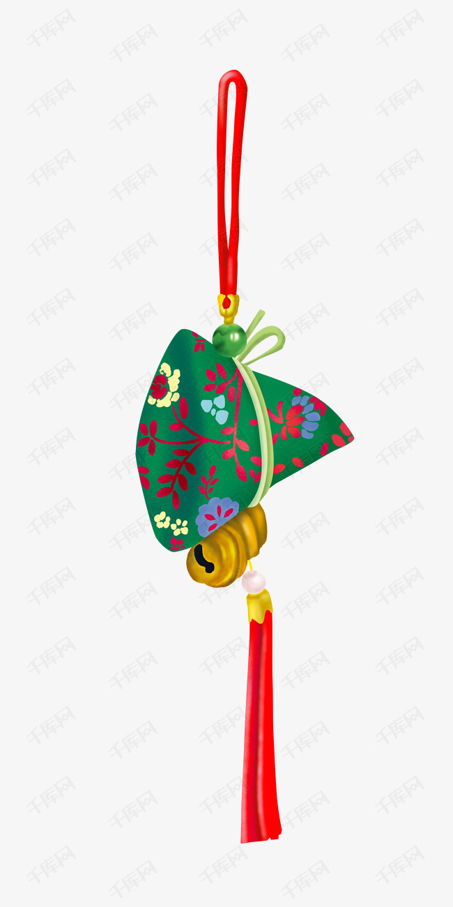 端午节卡通粽子香包png