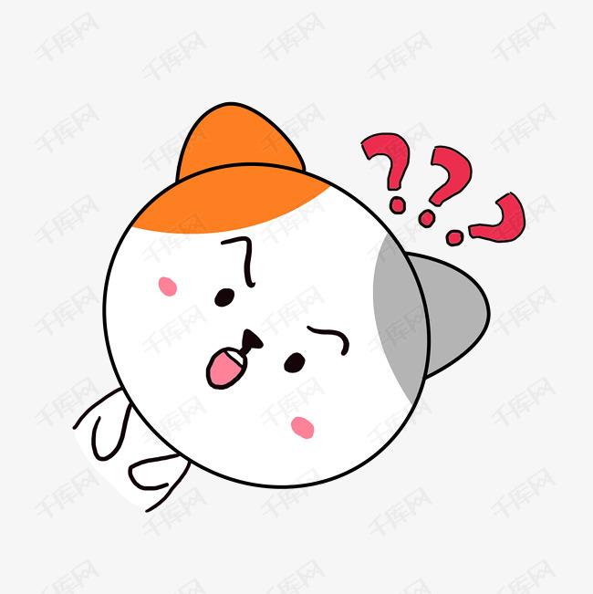 q版可爱卡通歪头小动物表情包小