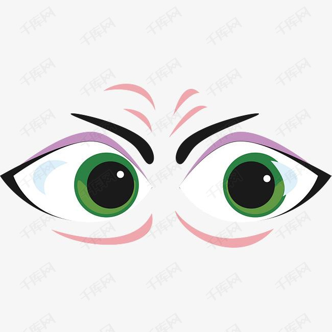 眼睛简笔画爱心眼睛