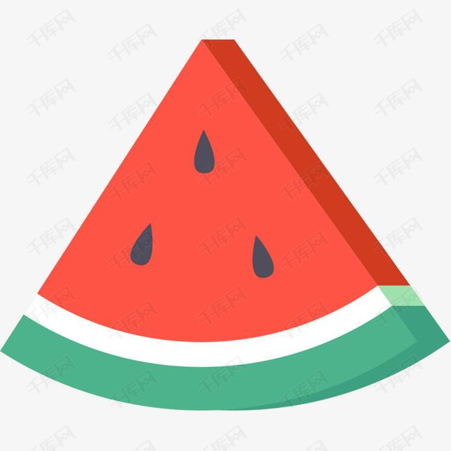 夏季水果三角形西瓜