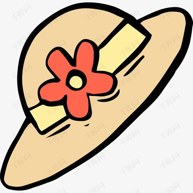 卡通夏季主题太阳帽装饰