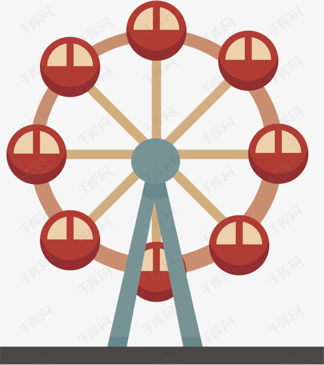矢量图旋转摩天轮