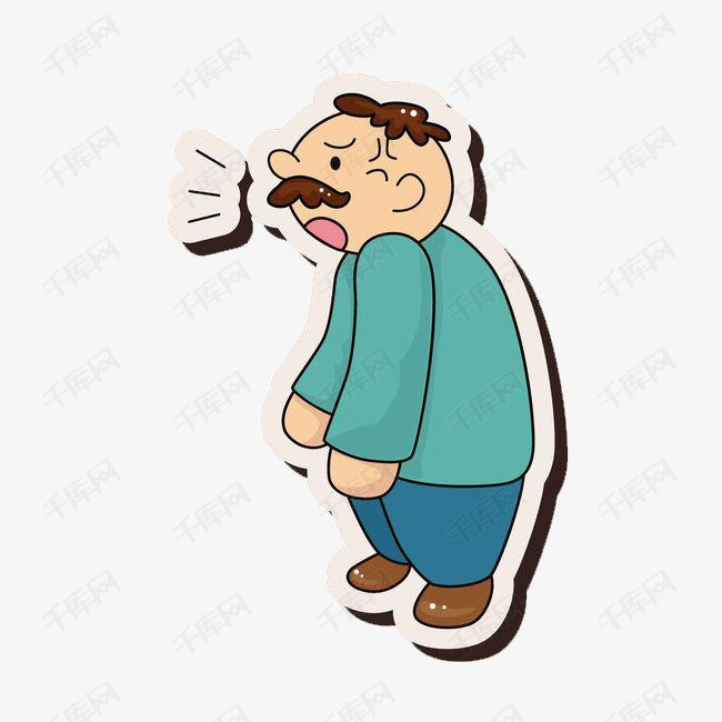 男人老头说话png