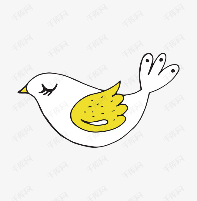 可爱的小鸟简笔画