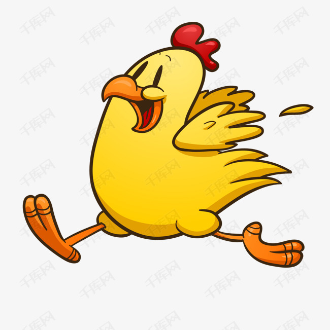 奔跑的小鸡动物设计