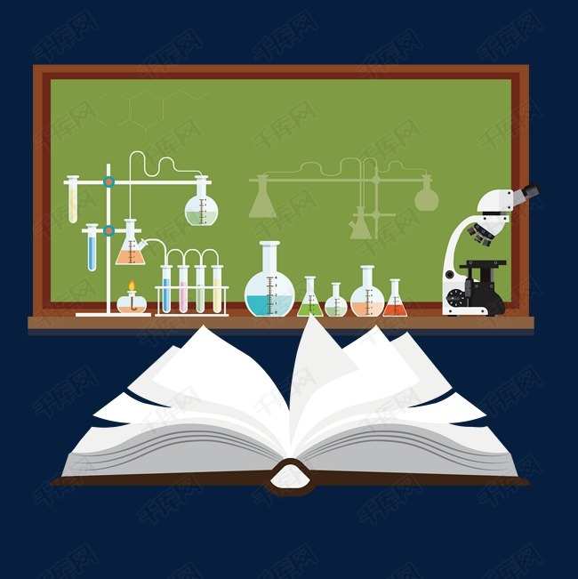 卡通实验室教学矢量素材