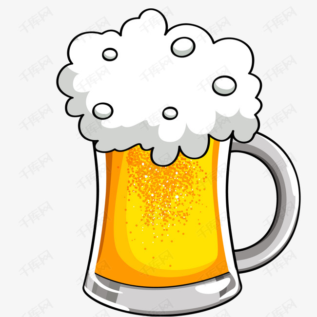 卡通啤酒png下载