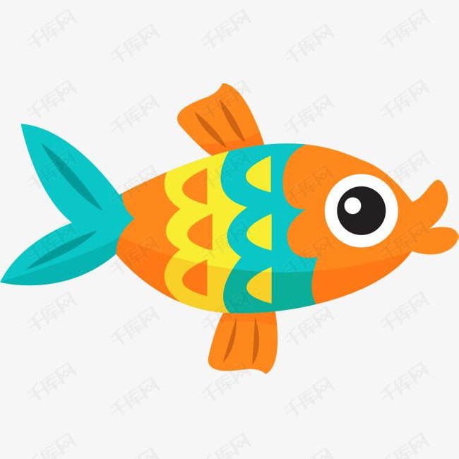 世界海洋日嘟嘴的鱼的素材免抠世界海洋日可爱小鱼多彩小鱼彩色小鱼