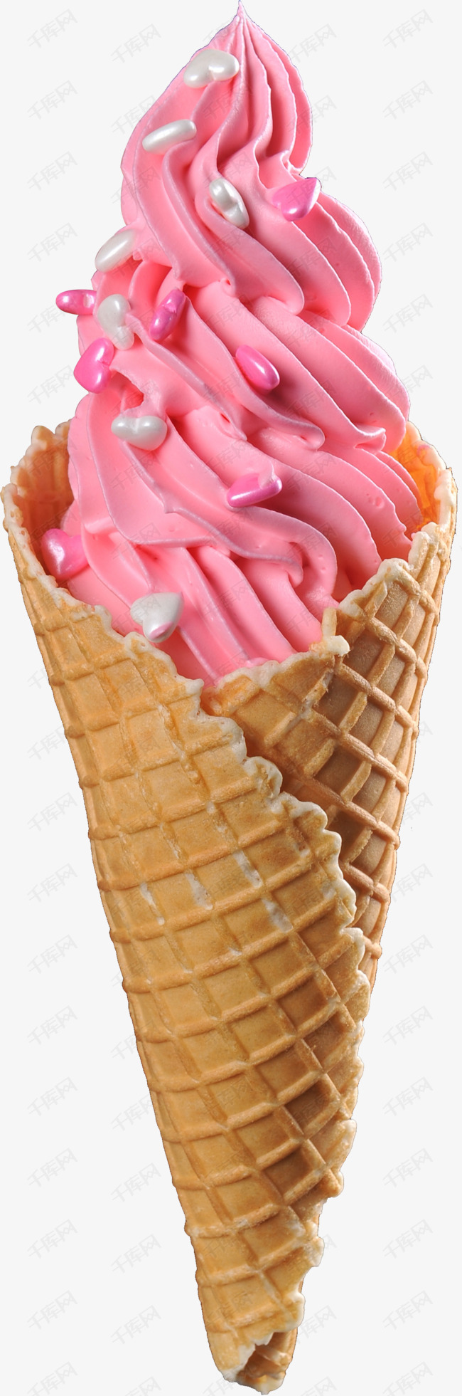 甜筒冰淇淋素材图片免费下载_高清卡通手绘png_千库网