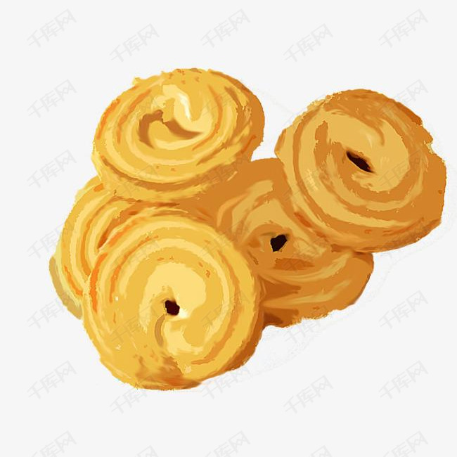 卡通手绘饼干曲奇素材图片免费下载_高清png_千库网