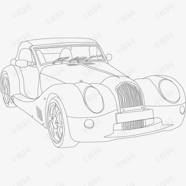 素描汽车素材图片免费下载_高清psd