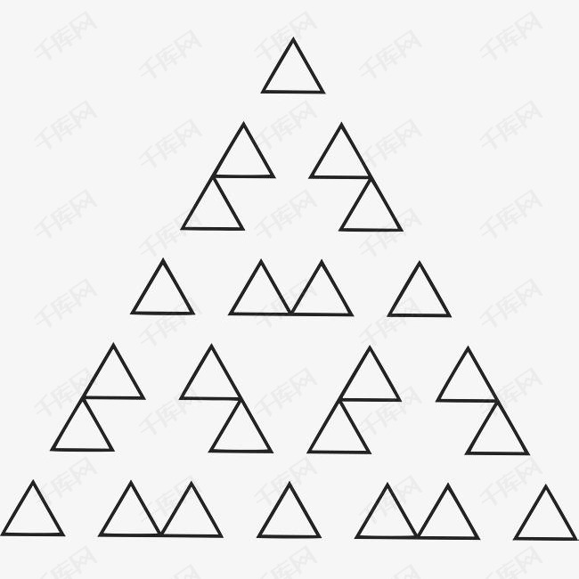 三角形基本形状的素材免抠三角形手绘三角形几何形状几何图形基本形状