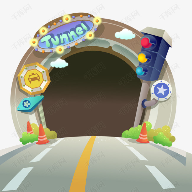 卡通创意隧道设计