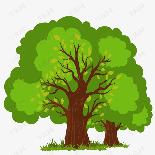 卡通大树PNG下载