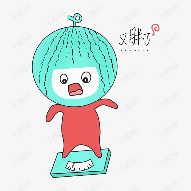 q版西瓜娃娃又胖了表情包