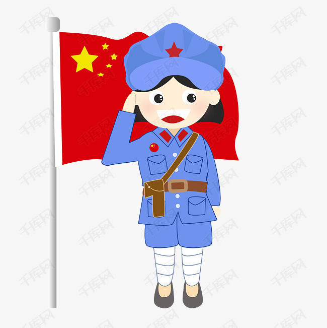 建党节卡通手绘人物形象设计