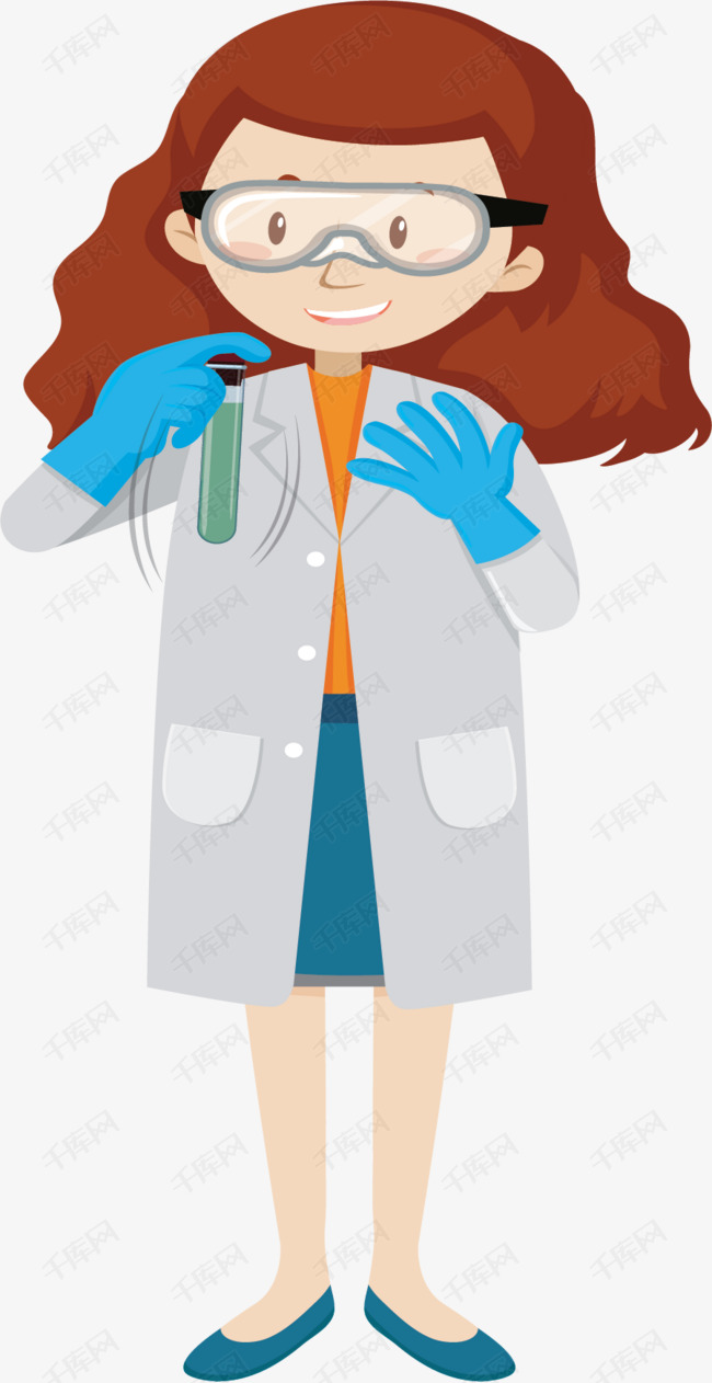 做科学实验的女科学家