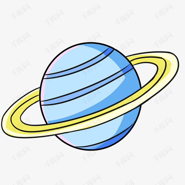 卡通创意星球插画