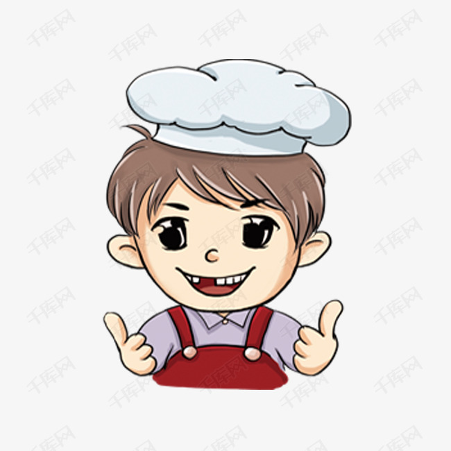 美味厨师卡通插画
