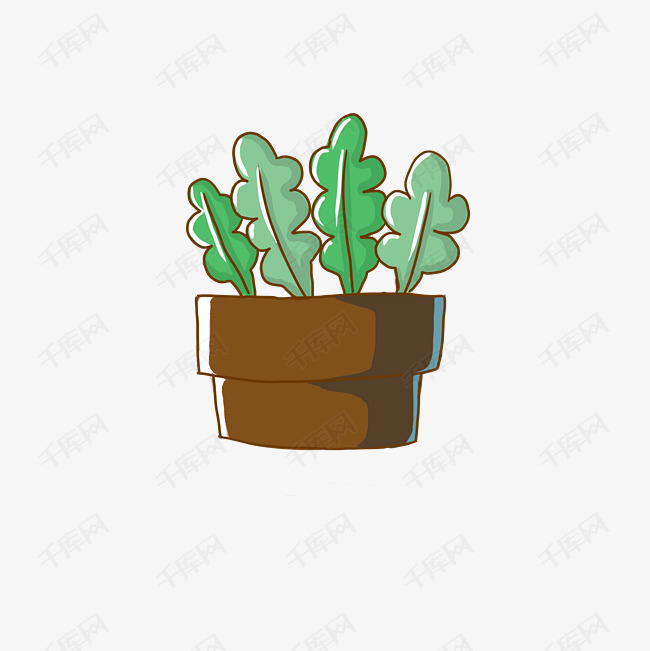植物手绘简笔画小清新